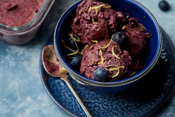 Glace aux Myrtilles