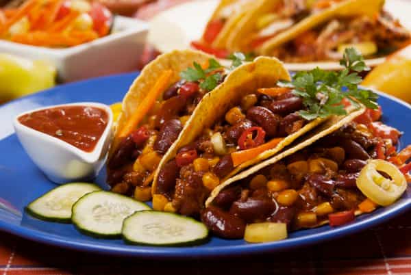 Tacos Vegetarien aux Haricots Rouges