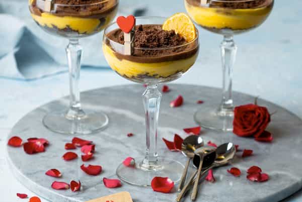 Verrines chocolat mandarines