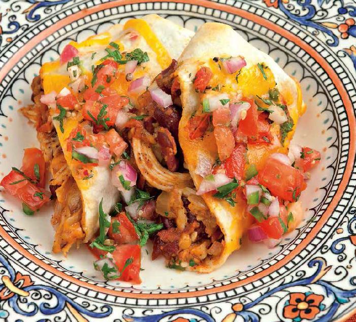 Burritos de poulet