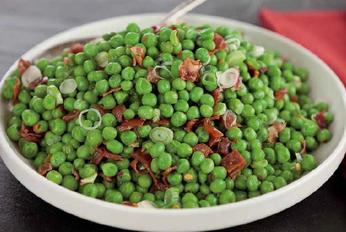 Pois au prosciutto