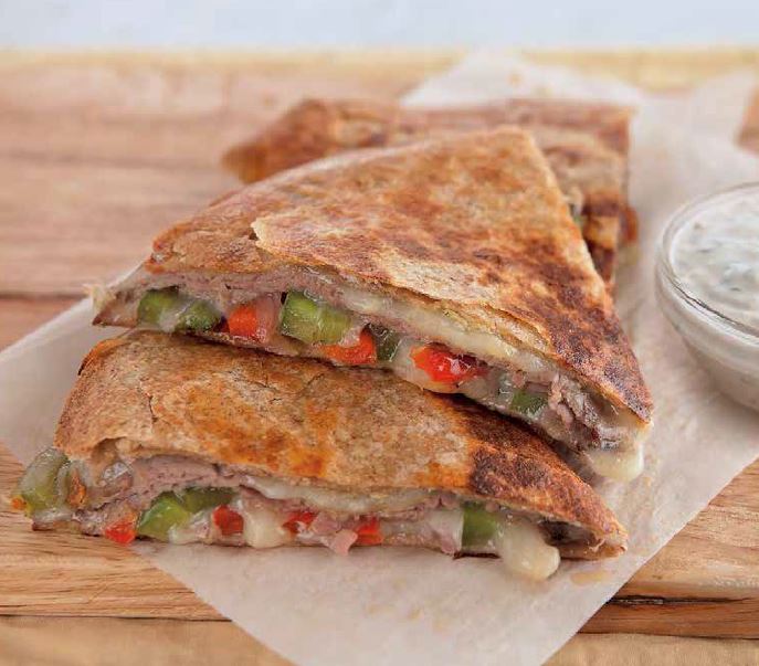 Quesadillas au roti de boeuf