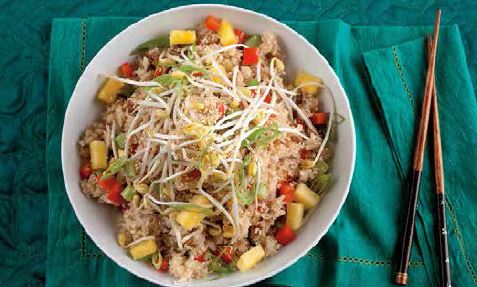 Riz frit au porc cuit au four