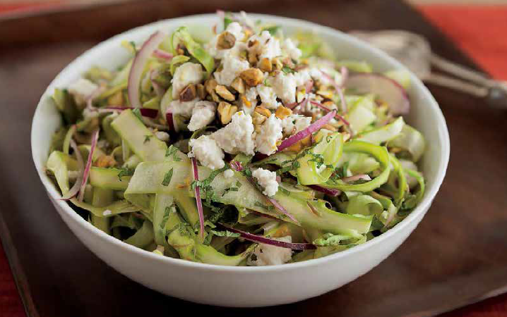 Salade asperges menthe et fromage feta