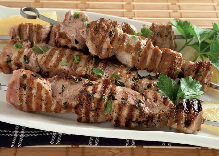 Souvlakis de porc de Stefano