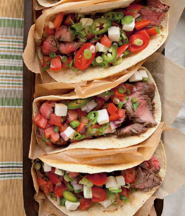 Tacos aigres doux a la viande